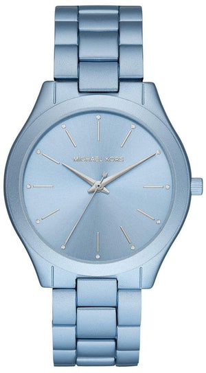 Michael Kors Slim Runway Blue Dial Blue Steel Strap Watch For Women - MK4548 Buy Now By Michael Kors