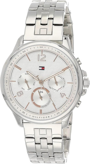 Tommy Hilfiger Harper Chronograph White Dial Silver Steel Strap Watch For Women - 1782222 Buy Now By Tommy Hilfiger