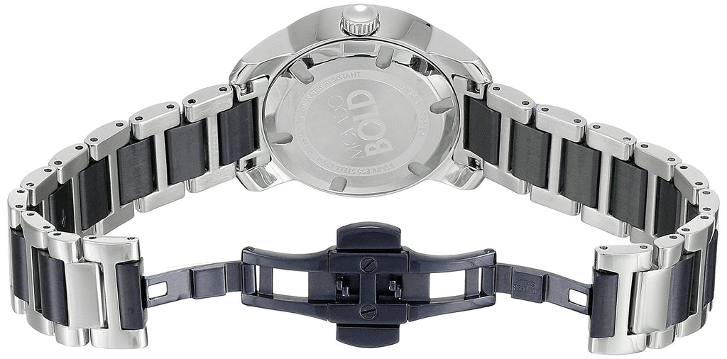 Movado Bold Silver Dial Two Tone Steel Strap Watch For Women - 3600354 Buy Now By Movado