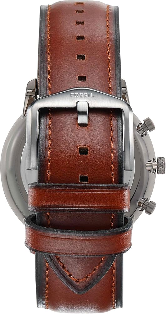 Fossil Neutra Chronograph Grey Dial Brown Leather Strap Watch for Men - FS5512 Buy Now By Fossil