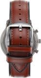 Fossil Neutra Chronograph Grey Dial Brown Leather Strap Watch for Men - FS5512 Buy Now By Fossil