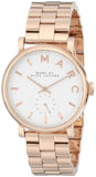 Marc Jacobs Baker White Dial Rose Gold Steel Strap Watch for Women - MBM3244 Buy Now By Marc Jacobs