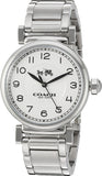 Coach Madison White Dial Silver Steel Strap Watch for Women - 14502394 Buy Now By Coach