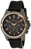 Tommy Hilfiger Mason Black Dial Black Rubber Strap Watch for Men - 1791792 Buy Now By Tommy Hilfiger