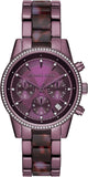 Michael Kors Ritz Chronograph Purple Dial Purple Steel Strap Watch For Women - MK6720 Buy Now By Michael Kors