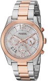 Fossil Perfect Boyfriend Mother of Pearl Dial Two Tone Steel Strap Watch for Women - ES4135 Buy Now By Fossil