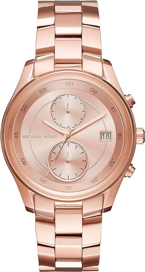 Michael Kors Briar Quartz Rose Gold Dial Rose Gold Steel Strap Watch For Women - MK6465 Buy Now By Michael Kors