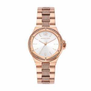 Michael Kors Lennox Three-Hand Silver Dial Rose Gold Steel Strap Watch For Women - MK7362 Buy Now By Michael Kors