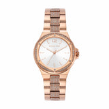 Michael Kors Lennox Three-Hand Silver Dial Rose Gold Steel Strap Watch For Women - MK7362 Buy Now By Michael Kors