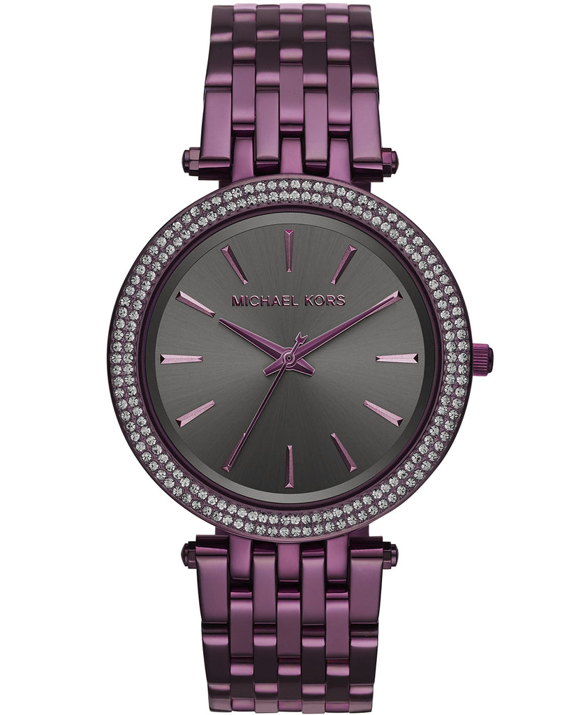 Michael Kors Darci Black Dial Purple Steel Strap Watch for Women - MK3554 Buy Now By Michael Kors