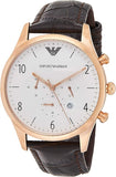 Emporio Armani Beta Chronograph White Dial Brown Leather Strap Watch For Men - AR1916 Buy Now By Emporio Armani