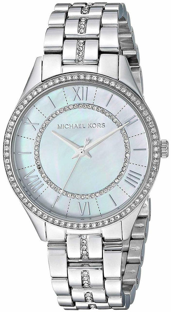Michael Kors Lauryn Mother of Pearl Dial Silver Steel Strap Watch for Women - MK3900 Buy Now By Michael Kors