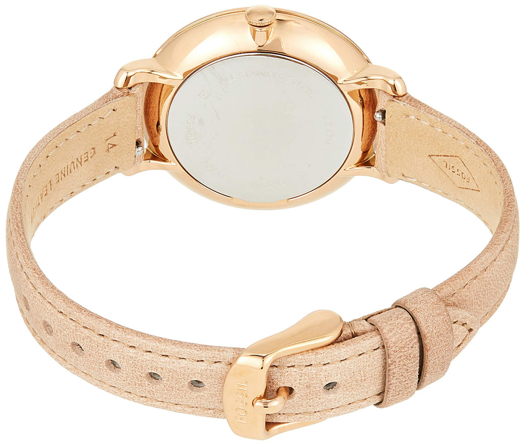 Fossil Jacqueline White Dial Brown Leather Strap Watch for Women - ES3487 Buy Now By Fossil