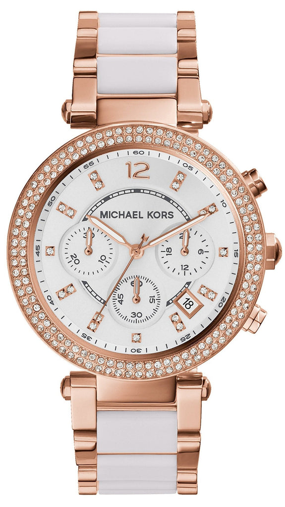 Michael Kors Parker White Dial Two Tone Steel Strap Watch for Women - MK5774 Buy Now By Michael Kors