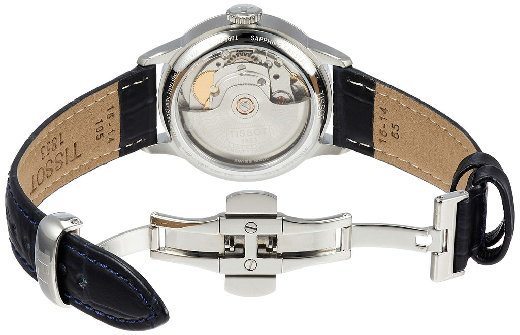 Tissot Chemin Des Tourelles Powermatic 80 Lady Blue Dial Blue Leather Strap Watch For Women - T099.207.16.047.00 Buy Now By Tissot