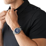 Michael Kors Slim Runway Chronograph Blue Dial Grey Steel Strap Watch For Men - MK8987 Buy Now By Michael Kors