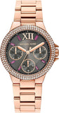 Michael Kors Camille Chronograph Grey Dial Rose Gold Steel Strap Watch For Women - MK6983 Buy Now By Michael Kors