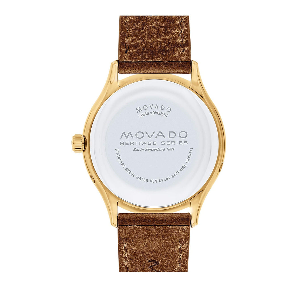 Movado Heritage Celestograf Navy Blue Dial Brown Leather Strap Watch For Women - 3650010 Buy Now By Movado