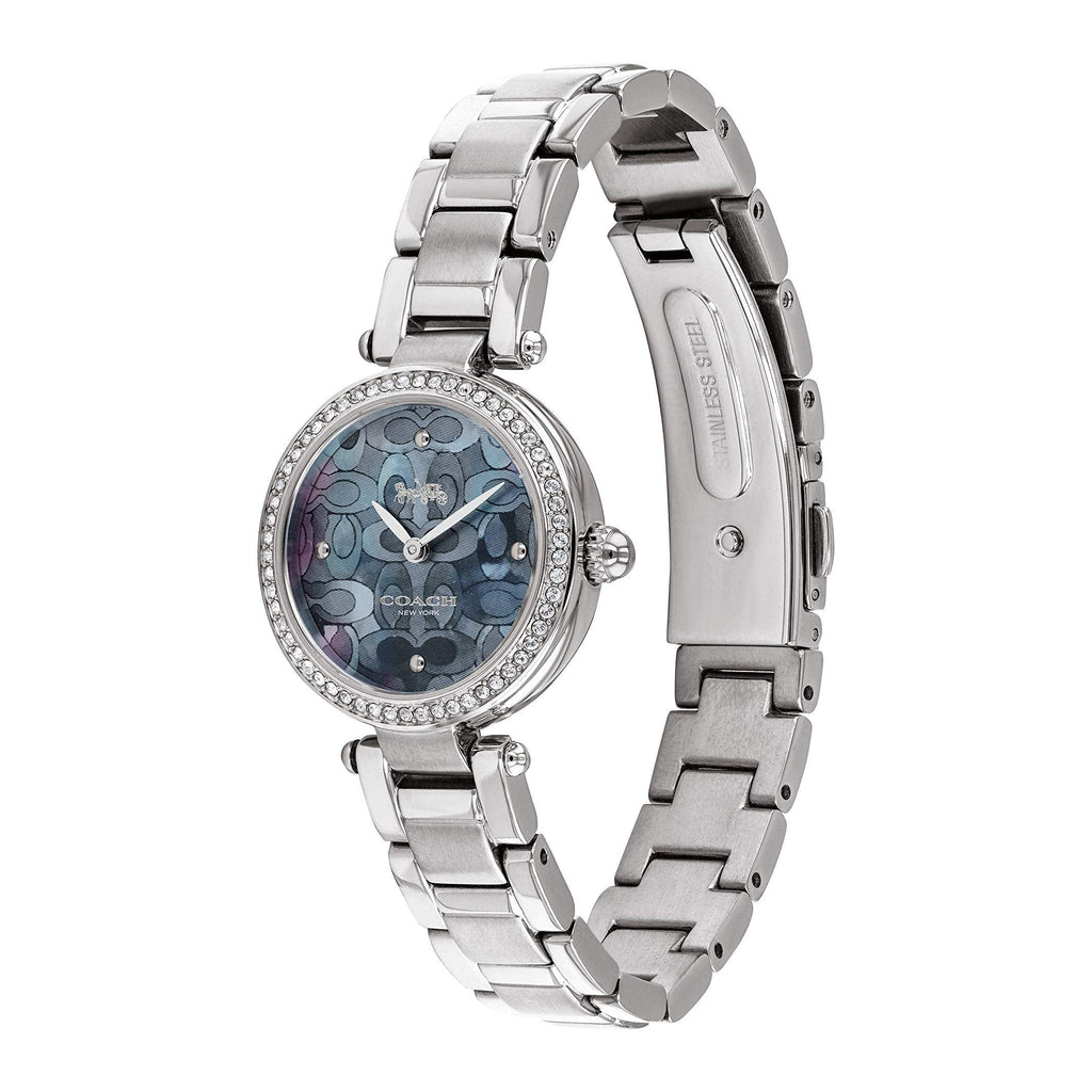 Coach Park Mother of Pearl Blue Dial Silver Steel Strap Watch for Women - 14503224 Buy Now By Coach