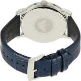 Emporio Armani Dress Quartz Blue Dial Blue Leather Strap Watch For Men - AR2501 Buy Now By Emporio Armani