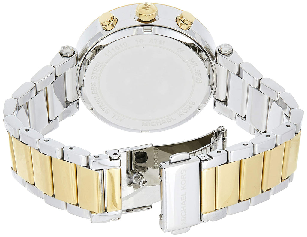 Michael Kors Parker White Dial Two Tone Steel Strap Watch for Women - MK5626 Buy Now By Michael Kors