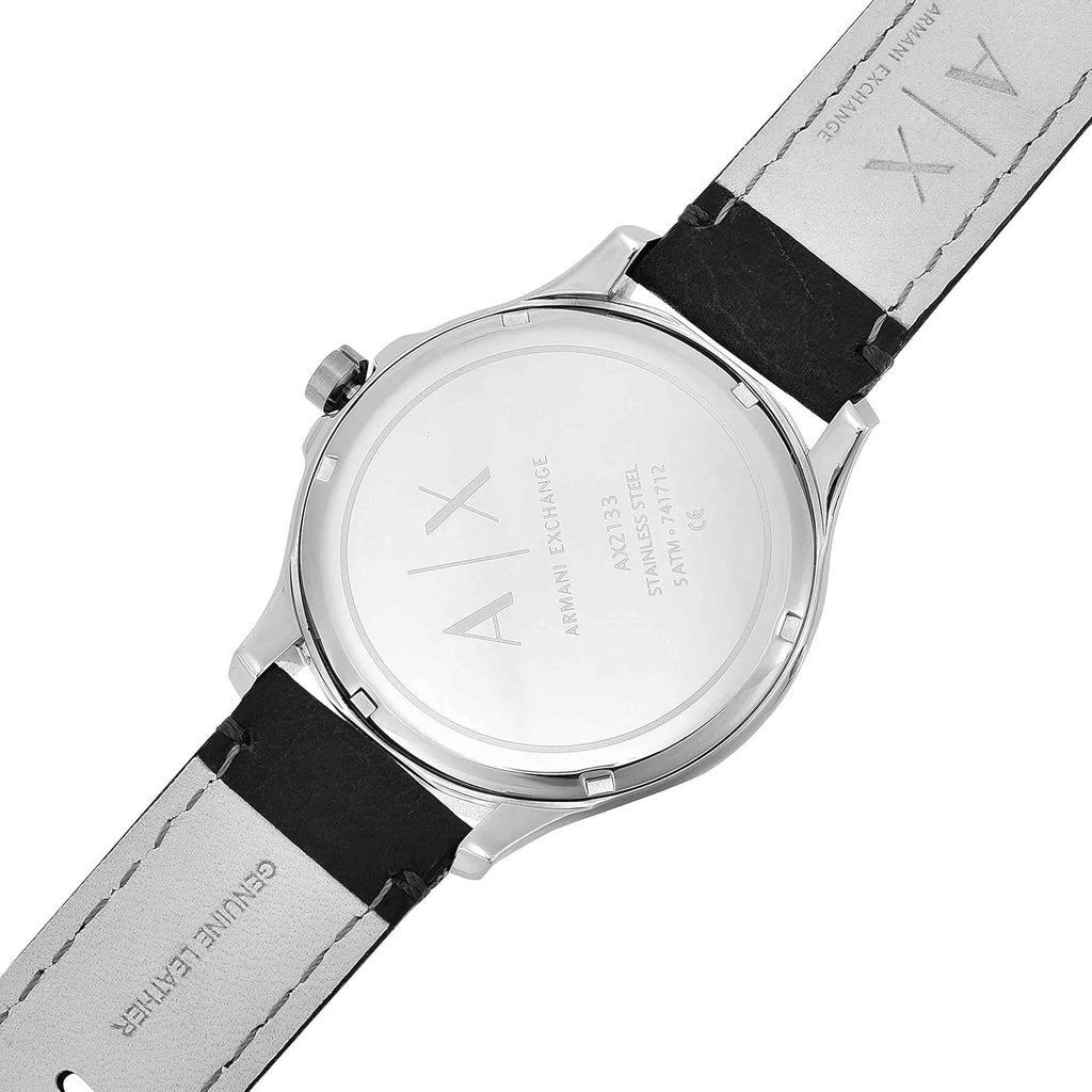 Armani Exchange Hampton Chronograph White Dial Brown Leather Strap Watch For Men - AX2187 Buy Now By Armani Exchange
