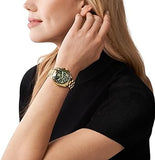 Michael Kors Bradshaw Chronograph Green Dial Gold Steel Strap Watch For Women - MK7257 Buy Now By Michael Kors