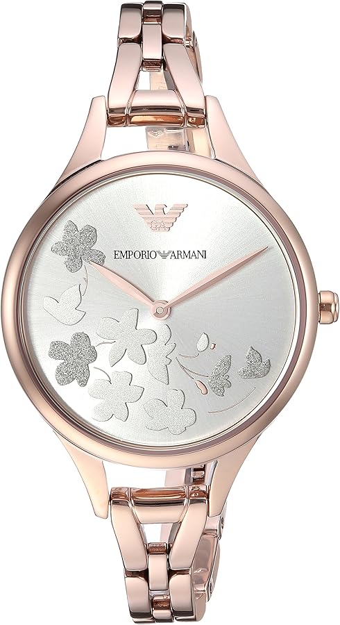 Emporio Armani Aurora Quartz Silver Dial Gold Steel Strap Watch For Women - AR11108 Buy Now By Emporio Armani