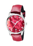 Gucci G-Timeless Cherry Red Mother of Pearl Dial 27mm Watch For Women - YA126584 Buy Now By Gucci