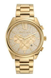 Michael Kors Janelle Chronograph Gold Dial Gold Steel Strap Watch For Men - MK8995 Buy Now By Michael Kors