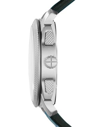 Fossil Machine Chronograph Blue Dial Blue Leather Strap Watch for Men - FS5262 Buy Now By Fossil