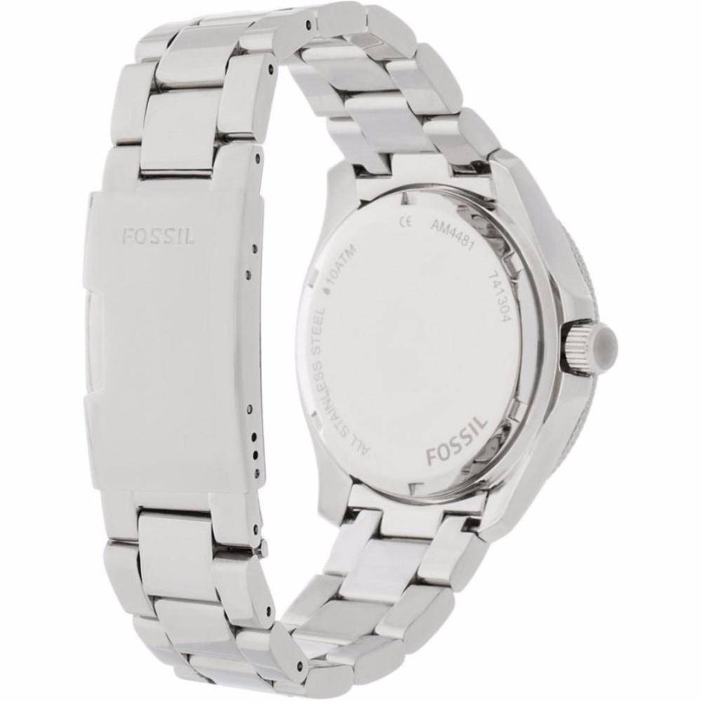 Fossil Cecile Chronograph Silver Dial Silver Steel Strap Watch for Women - AM4481 Buy Now By Fossil