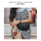 Daniel Wellington Petite Cornwall Black Dial Black Nylon Strap Watch for Women - DW00100247