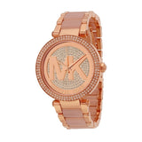 Michael Kors Parker Pink Dial Pink Steel Strap Watch for Women - MK6176 Buy Now By Michael Kors