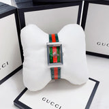 Gucci G Frame Quartz Green & Red Mother of Pearl Dial Multicolor Leather Strap Watch For Women - YA147408 Buy Now By Gucci
