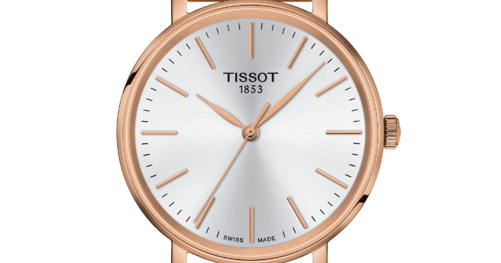 Tissot Everytime Lady Silver Dial Brown Leather Strap Watch for Women - T143.210.36.011.00 Buy Now By Tissot