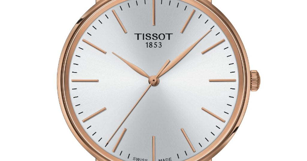 Tissot Everytime Gent Silver Dial Brown Leather Strap Watch for Men - T143.410.36.011.00 Buy Now By Tissot