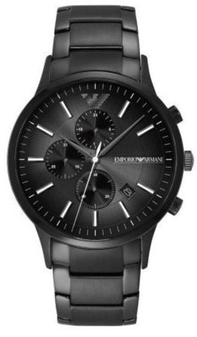 Emporio Armani Analog Chronograph Black Dial Black Steel Strap Watch For Men - AR11531 Buy Now By Emporio Armani