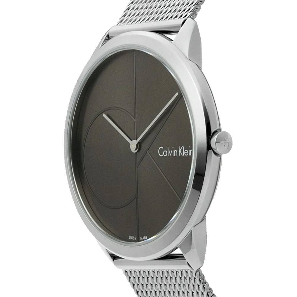 Calvin Klein Minimal Grey Dial Silver Mesh Bracelet Watch for Women - K3M231Y3 Buy Now By Calvin Klein