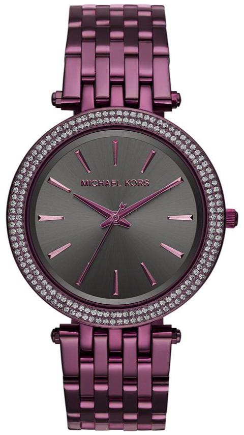 Michael Kors Darci Black Dial Purple Steel Strap Watch for Women - MK3554 Buy Now By Michael Kors