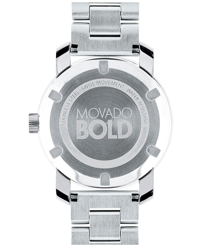 Movado Bold Crystal Dot Silver Dial Silver Steel Strap Watch For Women - 3600334 Buy Now By Movado