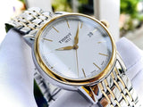 Tissot T Classic Carson Quartz White Dial Two Tone Steel Strap Watch for Men - T085.410.22.011.00 Buy Now By Tissot