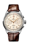 Breitling Premier B01 Chronograph 42 White Dial Brown Leather Strap Watch for Men - AB0145211G1P1 Buy Now By Breitling
