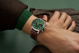 Breitling Top Time B01 Ford Mustang Green Dial Brown Leather Strap Watch for Men - AB01762A1L1X1 Buy Now By Breitling