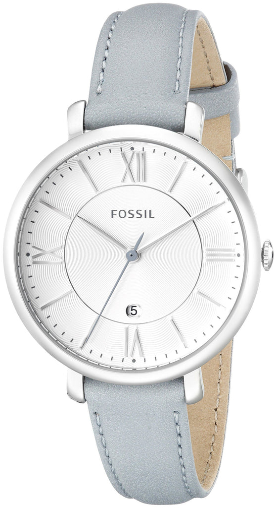 Fossil Jacqueline White Dial Light Blue Leather Strap Watch for Women - ES3821 Buy Now By Fossil