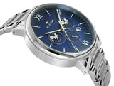 Tommy Hilfiger Evan Chronograph Blue Dial Silver Steel Strap Watch For Men - 1710409 Buy Now By Tommy Hilfiger