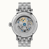Fossil Boyfriend Automatic Skeleton Silver Dial Silver Steel Strap Watch for Women - ME3067 Buy Now By Fossil