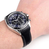 Hugo Boss Driver Sport Chronograph Blue Dial Black Leather Strap Watch for Men - 1513077 Buy Now By Hugo Boss