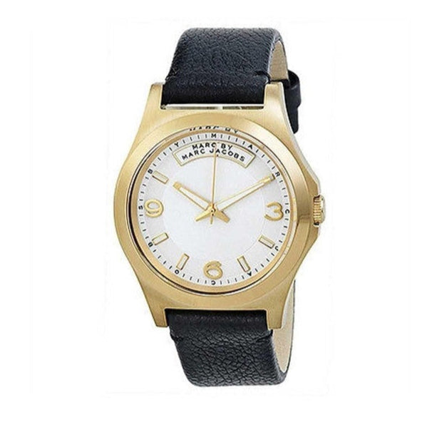 Marc Jacobs Baby Dave Gold Dial Black Leather Strap Watch for Women - MBM1264 Buy Now By Marc Jacobs