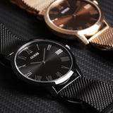 Guess Richmond Black Dial Black Mesh Bracelet Watch for Men - W1263G3 Buy Now By Guess